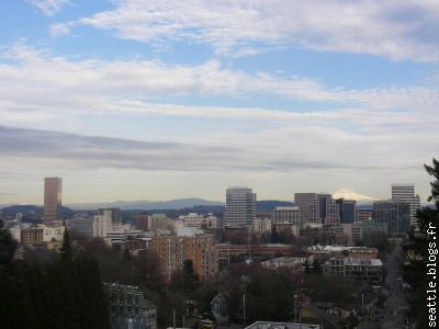 Aurevoir Portland (au fond à droite le mont Hood)